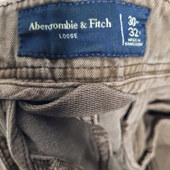 Abercrombie and Fitch brown loose fit cargo fit y2k pants size 30x32 - Picture 4 of 7
